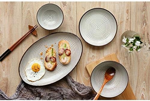 Porcelain Dinnerware Sets Plates and Bowls Sets Durable Kitchen Dinnerware Set Plates Dishes Bowls Gift Idea for Any Occasion