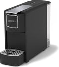 Crux Espresso Machine for Nespresso Pods - Programmable Coffee Brewer Capsule Compatible with Large Removable Water Tank and Drip Tray Black and Silver