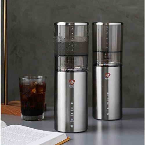 CS550 Upgrade My Dutch Cold Brew Iced Coffee Maker Perfect Cooling Effect Air Tight Clean Drip Valve Double Wall Stainless Steel 18oz 3.7 x 12