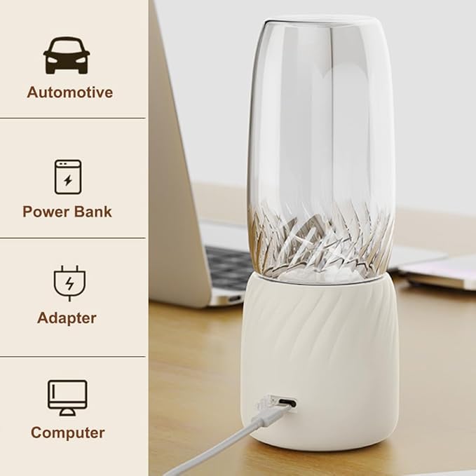 Portable Blenders350ml Small Blenders Drink Machine Blender With 6 Blades for Shakes Fruit Juice Smoothies Sports Travel
