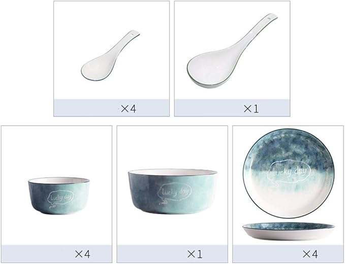Elegant Dinnerware Set Dinner Plates Bowls Set Luxurious Dinnerware Full Service Set Dinner Salad Appitizer Dessert Plate Bowls Gift Idea For Any OccasionA