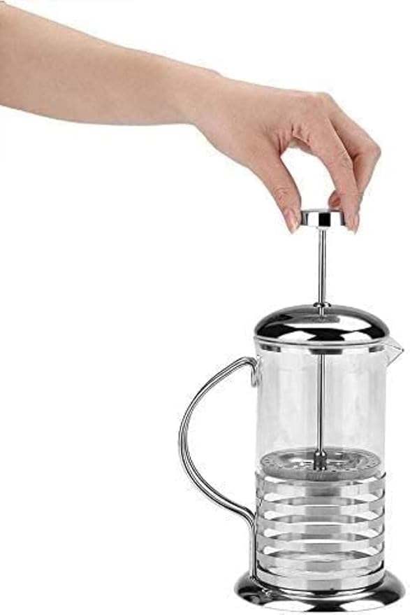 Press Coffee Maker Coffee Press CaffettiereCoffee Maker Coffee &amp Tea Maker Maker Thickened Borosilicate Glass Coffee Press Rust-Free and Dishwasher SafeCoffee Glass For Tea Coffee Travel