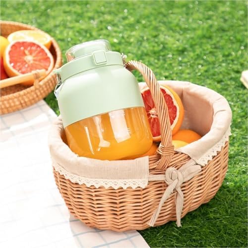 Geoet 28 Oz Electric Citrus Juicer &amp Portable Blender Cup - Multifunctional Rechargeable Juice Press Bottle with Straw &amp 2 Lids for Smoothies &amp Shakes (2pcs)