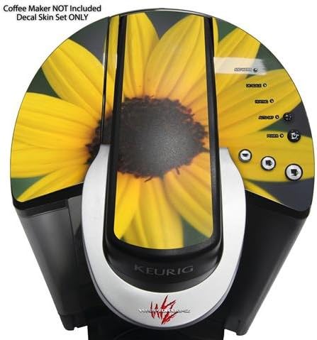 Decal Style Vinyl Skin compatible with Keurig K40 Elite Coffee Makers Yellow Daisy (COFFEE MAKER NOT INCLUDED)