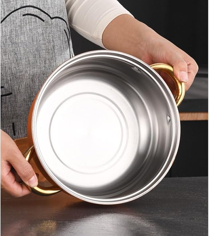 Stainless Steel Flat Bottomed Pan Non Stick Frying Set Soup Pot 12 Piece Household