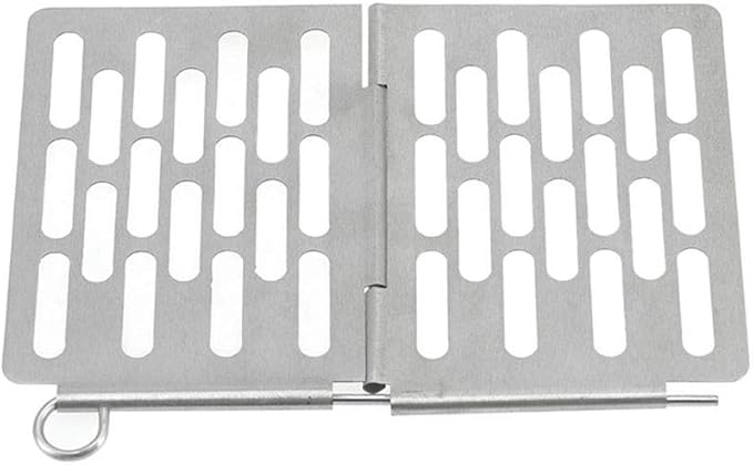 Stainless Steel Folding Barbecue Net Portable BBQ Picnic Accessories Size:M 22.6x15.8CM Cookware Set Cookware Picnic Boiler Cookware