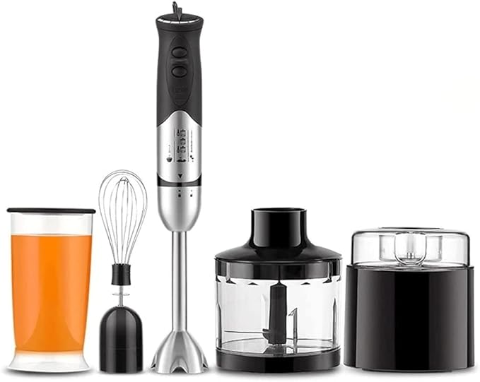 Immersion Hand Blender 5-in-1 8-Speed Stick Blender with Milk Frother Egg Whisk for Coffee Milk Foam Baby Food Smoothies Sauces and Soups