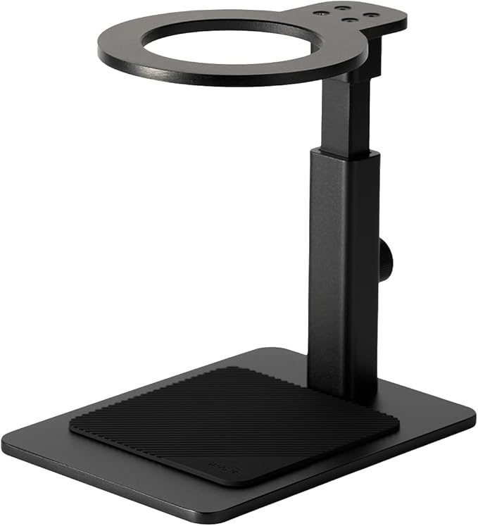 IKAPE Adjustable Portable Coffee Maker Stand Aluminum Alloy Universal Coffee Machine Holder with Anti-Slip Base Height Adjustable 13–19.5cm for Home Office &amp Camping
