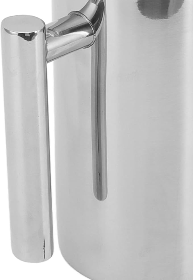 French Press Coffee Maker Stainless Steel Double Wall Teapot Hand Brewed Coffee Press with Filter Screen Ideal for Home Office Camping &amp Travel (1000ml)