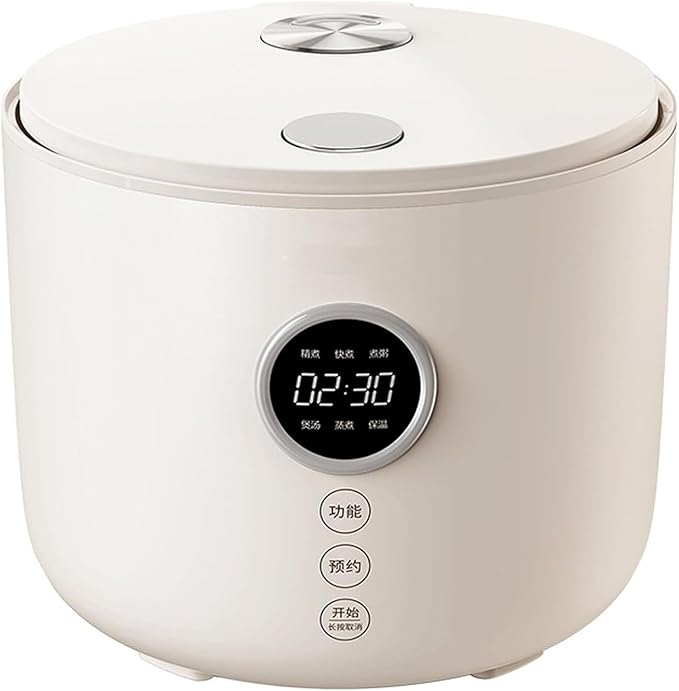 Mini Rice Cooker Commercial Rice Cooker 2L Smart Multifunctional Rice Cooker Non-Stick Liner For 2-3 People