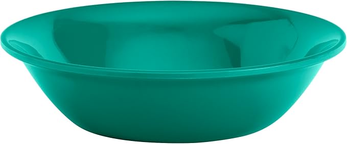 Tabletops Gallery 12 Piece Dark Green Melamine Dinnerware Set Plates Bowls for Indoor Outdoor Use Service for 4 Emerald