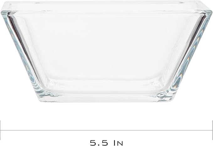 SEDLAV Square Clear Glass Dinnerware Set (12 Pieces)