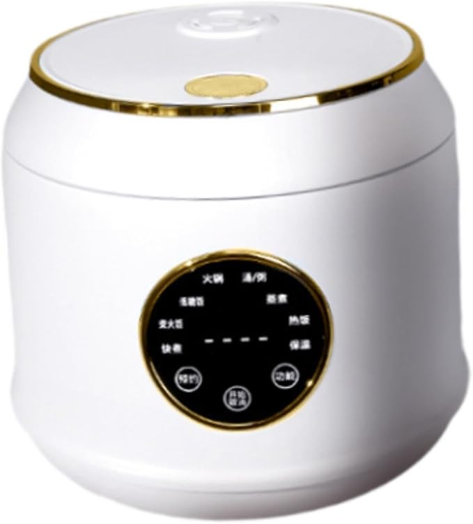 Rice Cooker Slow Cooker Multipurpose Nonstick Inner Pot 2L Rice Cooking Pot Small Electric Pot for Dumpling Cooking white