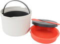 Focket Microwave Rice Cooker Portable Food Grade Plastic Microwave Rice Steamer with Strainer and Venting Design for Cooking Pasta Vegetables