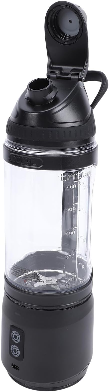 Haofy Portable Blender 700ml Capacity with 240W Motor LED Display for Smoothies and Shakes Cordless Juicer for Gym Home Travel Hiking (700ml)