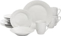 10 Strawberry Street Simply Round 16 Piece Dinnerware Set White