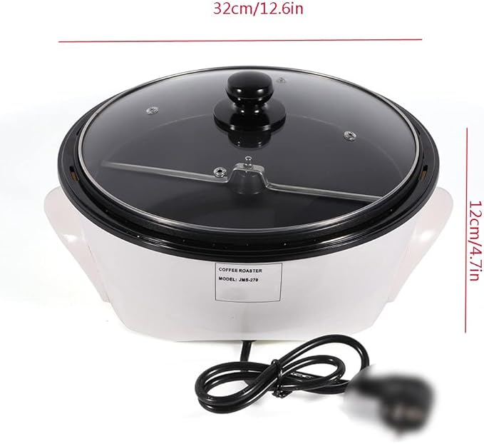 Household Coffee Roaster Machine Electric Coffee Bean Baker Roaster with Temperature Controllable Non-Stick Coffee Maker for Home Use Cafe Shop