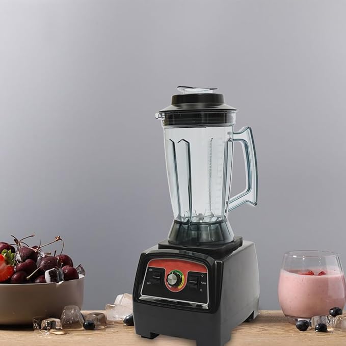 1.03Gal Food Blender 2800W Smoothie Blender 57000Rpm Counter Top Blenders with Handle for Milk Tea Stores and Restaurants 9 x 9.8 x 23.2 Inch Black