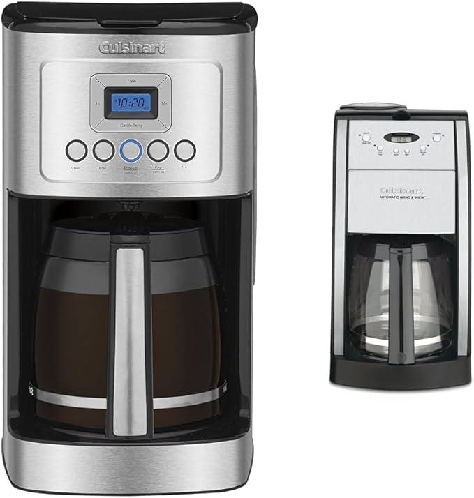 Cuisinart 14-Cup Coffee Maker Bundle with 12-Cup Grind &amp Brew Coffeemaker Black