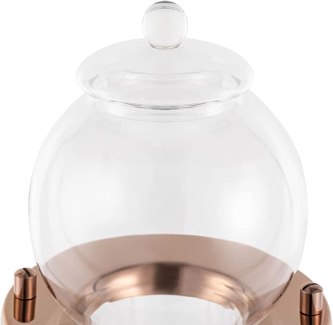 Cold Brew Coffee Maker 600ml/20.29oz Capacity Iced Coffee Cold Brew Drip Tower in Stainless Steel and Borosilicate Glass Ice Coffee Maker for Home Coffee Shops Offices(Gold)