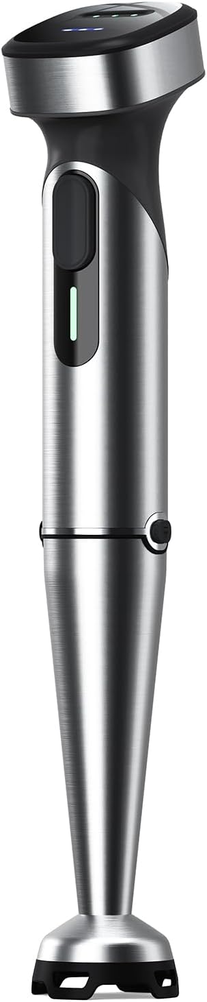 Cordless Immersion Blender with Rchargeable Battery Portable Hand Blenders with Adjustable Speed Hand Held Stick Mixer for Effortless Blending Shakes Smoothies Soups Puree or Baby Food