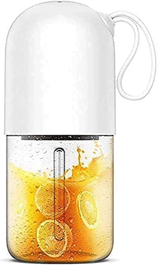 Portable Blender for Milkshakes and Baby Food Mini Handheld LCD Juicer Cup 1200mAh USB Rechargeable with four Blades for Home and Outdoors（White）