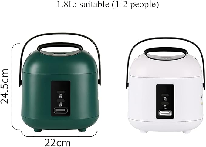 Mini Rice Cooker Home Dormitory Small Rice Cooker Non-Stick Inner Pot Make Rice &amp Steam Healthy Food &amp Vegetables(A) (B)