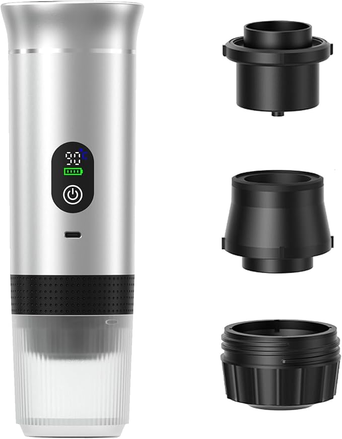Fast Heating Cordless Coffee Machine 7500mAh Water Tanks USB Charging Suitable for Espresso Cappuccino Outdoor Home Use Digital Coffee Machine