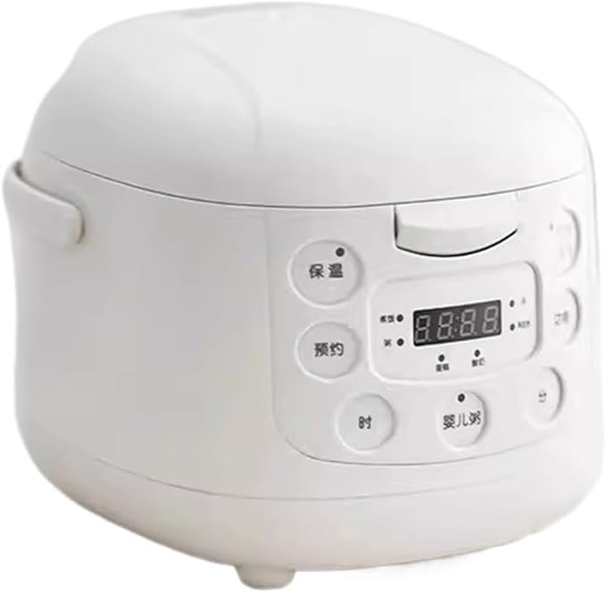 Rice Cookers 2L Mini Multifunctional Electric Rice Cooker Smart Soup Pot Heat Preservation 24H Appointment for Household and Dorm Rice Maker