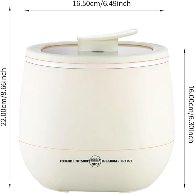 Rice Cookers Electric Mini Rice Cooker Portable Multifunctional Rice Cooker 1-2 People Non Stick Pots for Cooking Kitchen Rice Maker