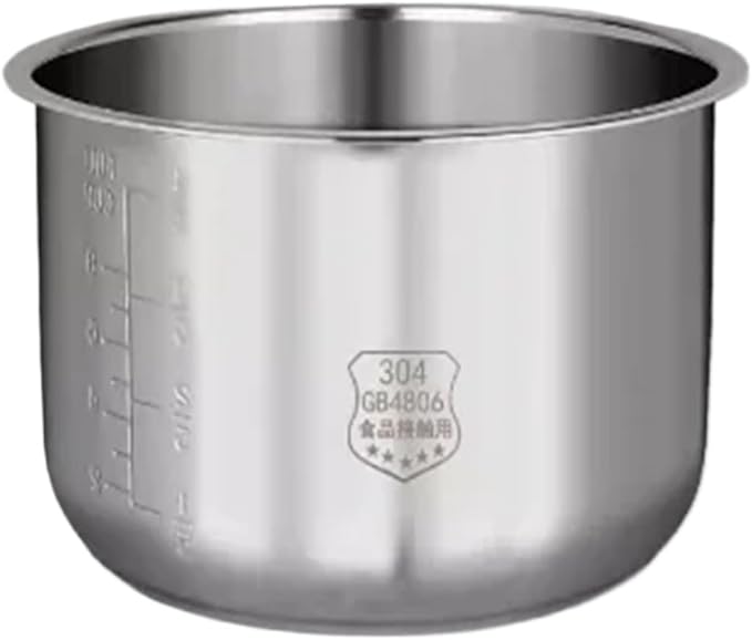 Rice Cooker 304 Stainless Steel Inner Pot 3L4L5Lcompatible For Midea Thickened FS3010/70 Inner Pot(6L 24X15.8)