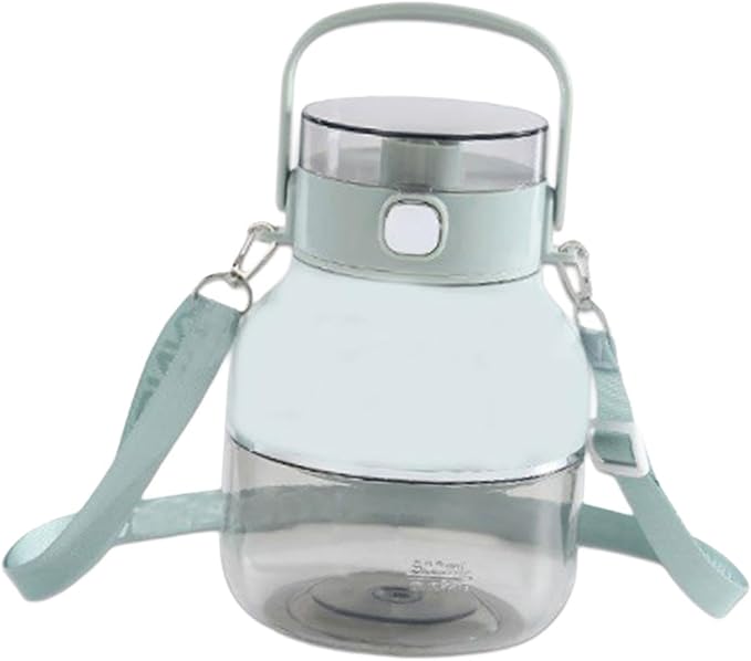 Electric Juicer Portable Blender 1000ml with Straw and Lid Travel Juicer Juice Blender for Home Picnic Green