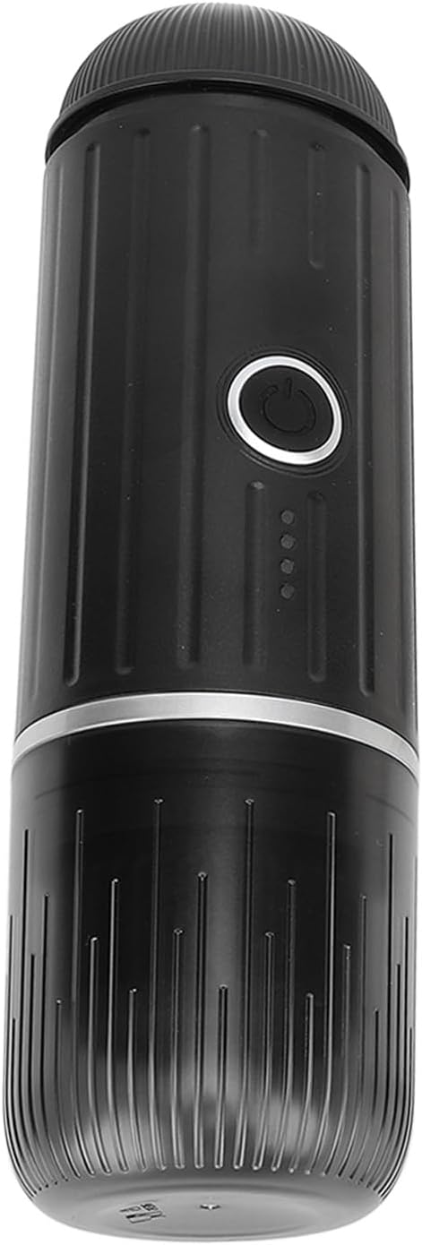Brrnoo Portable Coffee Maker Portable Maker Machine with Spoon Capsule Box 2 in 1 19BAR Pressure Electric Heating Travel Coffee for Camping Hiking Office Use