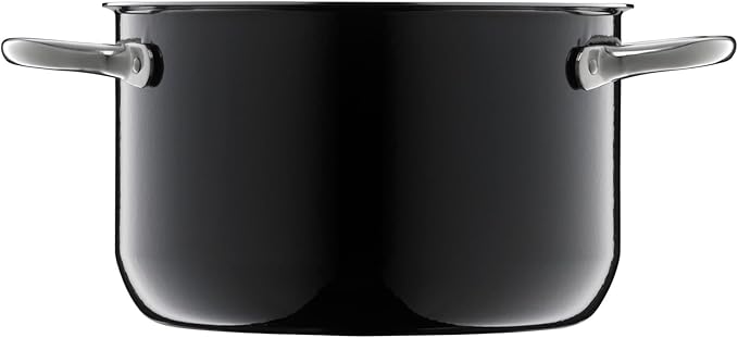 WMF Fusiontec Inspire 3-Piece Saucepan Set Black High-Tech Ceramic Induction Includes 3 Pots and 1 Glass Lid