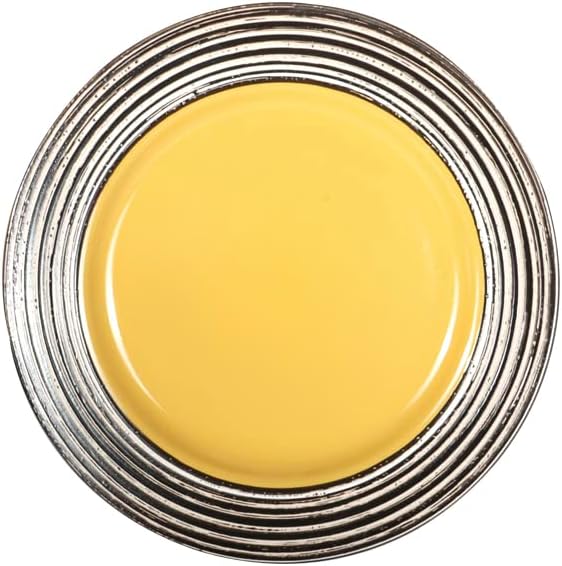 48 Piece Dinnerware Set Ceramic Plates and Bowls Sets for 8 Microwave and Dishwasher Safe Handcrafted Tree Bark Series Dish Set Sunflower/Yellow