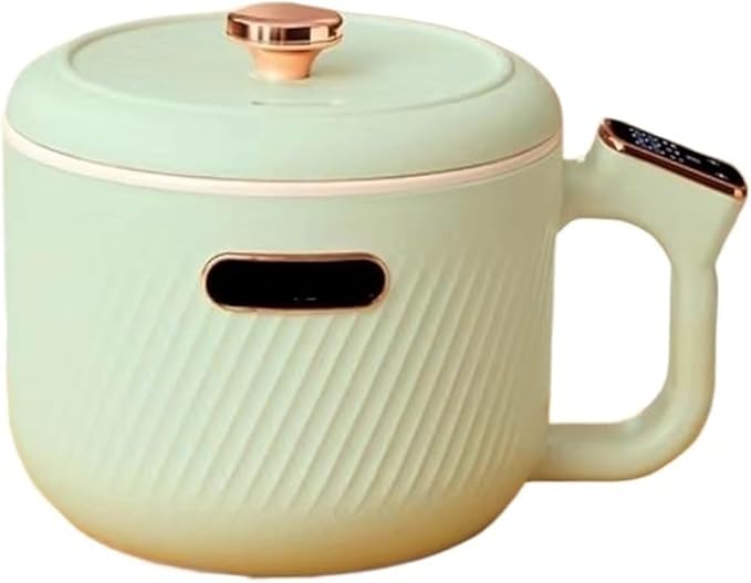 Multifunctional Electric Rice Cooker – Ideal for Dormitory &amp Home Use Perfect for Cooking Noodles Steaming &amp Hot Pot(Color:Green Electronic ver)