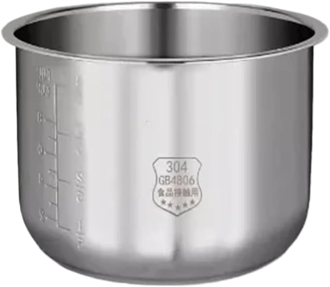 Rice Cooker 304 Stainless Steel Inner Pot 3L4L5Lcompatible For Midea Thickened FS3010/70 Inner Pot(4L 22X12.8)