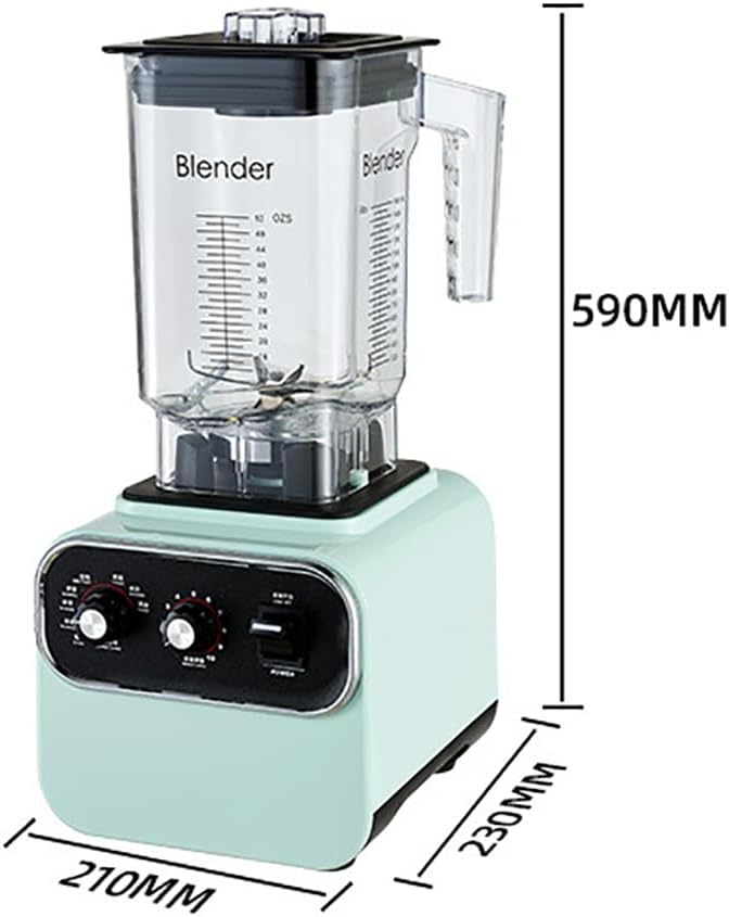 Professional Smoothie Blender 2L Commercial Smoothie Maker 1600W Power Motor 10 Speeds and 4 Dimensional Spoiler Function Can Make Smoothies Milkshakes Soy Milk Juice and More