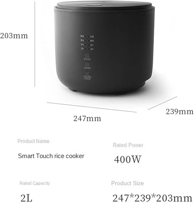GRFIT Household 2L Rice Cooker Multifunctional Automatic Kitchen Cooker 1-2 People Small Electric Rice Cookers (Color : A) jinyi2016SHOP-1998