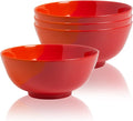 Melamine Serving bowls | Extra Durable Melamine Pasta Salad Bowl | Shatter-Proof and Chip-Resistant | Dishwasher Safe BPA Free | Lightweight Dinnerware Set of 4 | Perfect for Parties Picnics BBQ