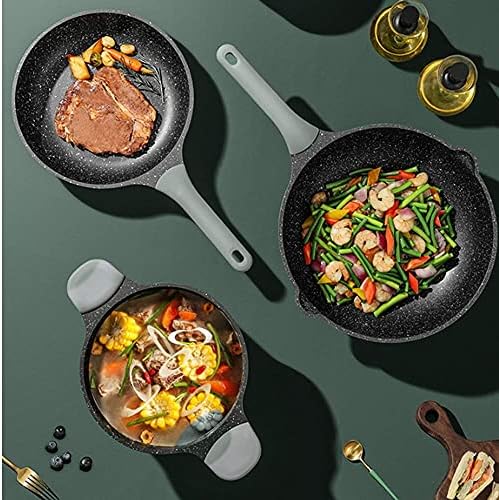 Cookware Set Soup Pot Frying pan Cooking Tool Non-Stick pan Kitchen Induction Cooker Milk Pot Noodles Pot Wok hotpot Casserole