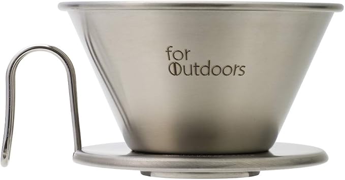 Kalita Stainless Steel Coffee Dripper Wave Series Pour Over 4 Cups Silver
