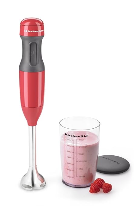 KitchenAid KHB1231WM Watermelon 2-Speed Hand Blender 8