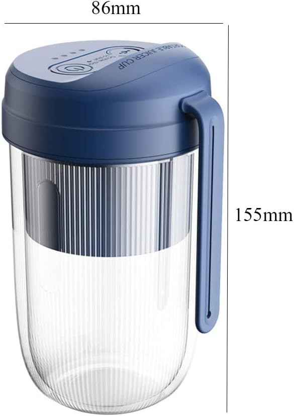 Portable Blender Travel Blender 300ml Mini Blender Personal Mixer Fruit Rechargeable with USB (Color : Green)