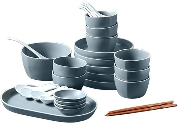 Modern Matte Glaze Porcelain Dinnerware Sets Ceramic Dinner Plates Dessert Plates Cereals Bowls for Daily Life Family Party and Restaurant Service for 8Service for 8(36pcs)