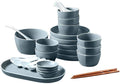 Modern Matte Glaze Porcelain Dinnerware Sets Ceramic Dinner Plates Dessert Plates Cereals Bowls for Daily Life Family Party and Restaurant Service for 8Service for 8(36pcs)