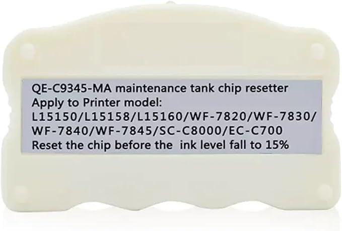 C9345 Maintenance Resetter for Epson L15150 L15160 L15158 L15168 L6578 WF-7820 7830 7840 4830 4820 3820 ET-16150 16600 16650