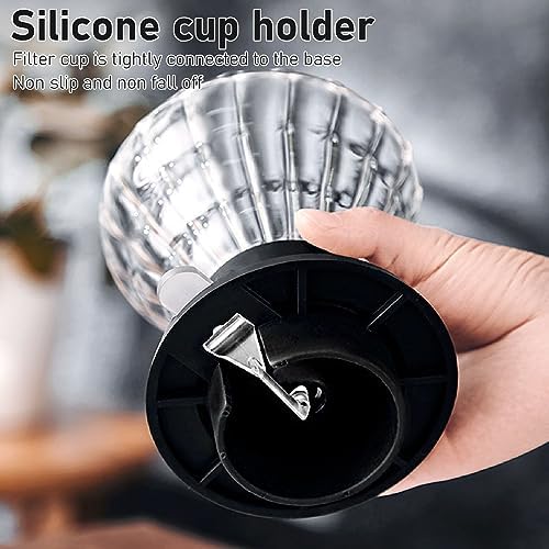 High Temperature Glass Coffee Dripper with Steel Balls Prevent Falling Easy to Operate Suitable For Immersion and Hand Drip Extraction
