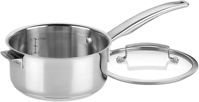 CUISINART N9119-5 SmartNest Stainless Steel Nesting Saucepan Set 5 Piece