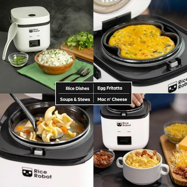 Cooker 4.5 Cups Cooked Electric Mini Rice Maker Pot Small 1.2 Qt Steamer Cooker Automatic Shut-Off Feature Prevents Undercooking Overcooking And Burning